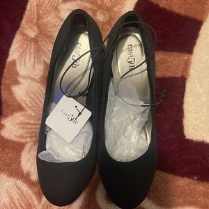 East5th Women’s black casual high heels